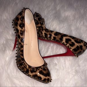 Leopard x Spikes Christian Louboutin Pumps